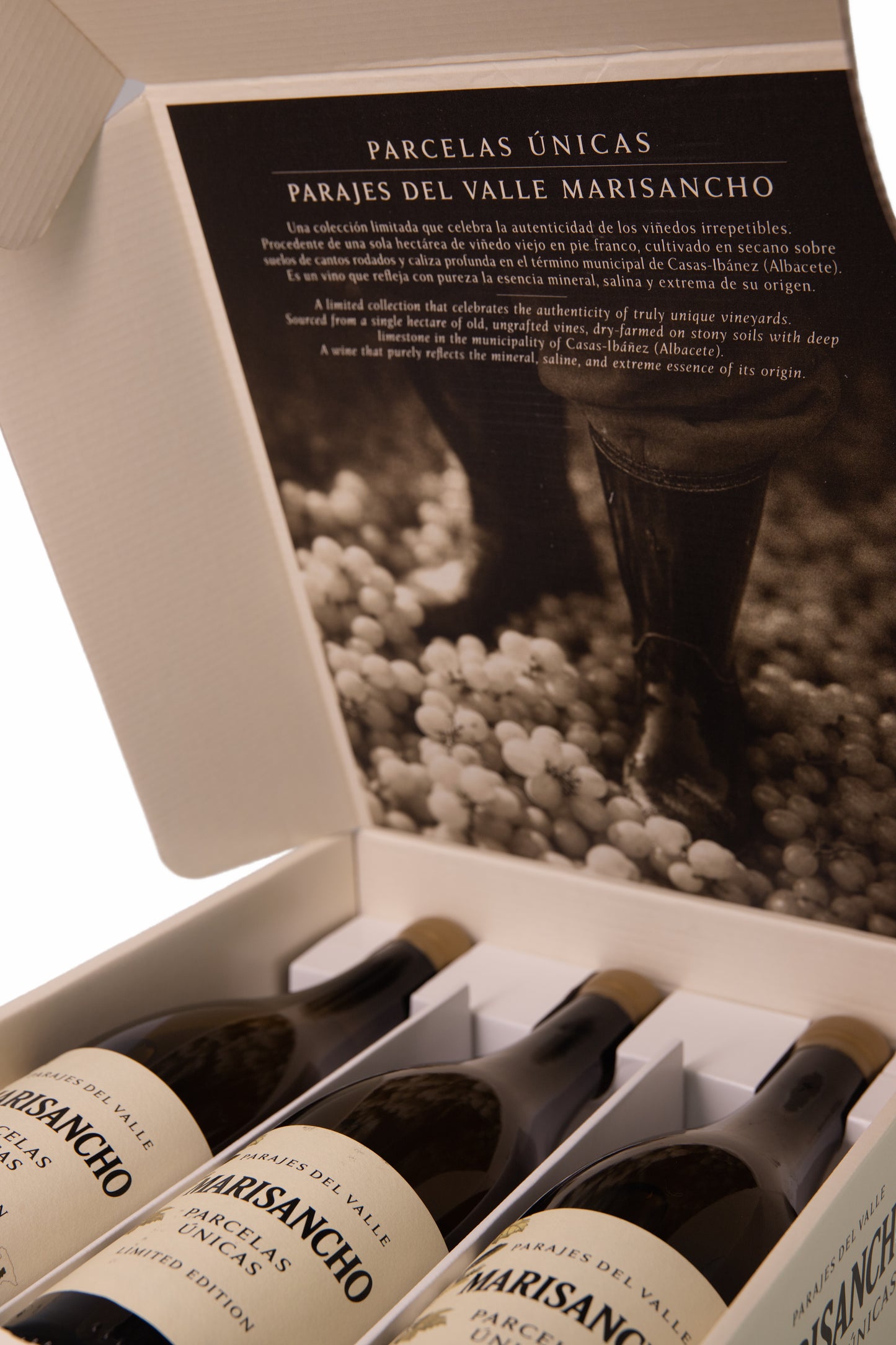 Estuche tres botellas Parajes del Valle Marisancho, Parcelas únicas
