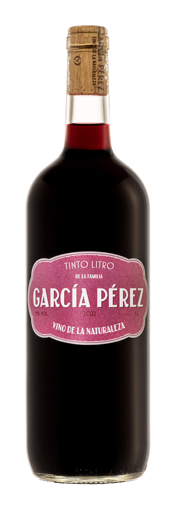 Tinto litro Bobal vino de Parcela García Pérez