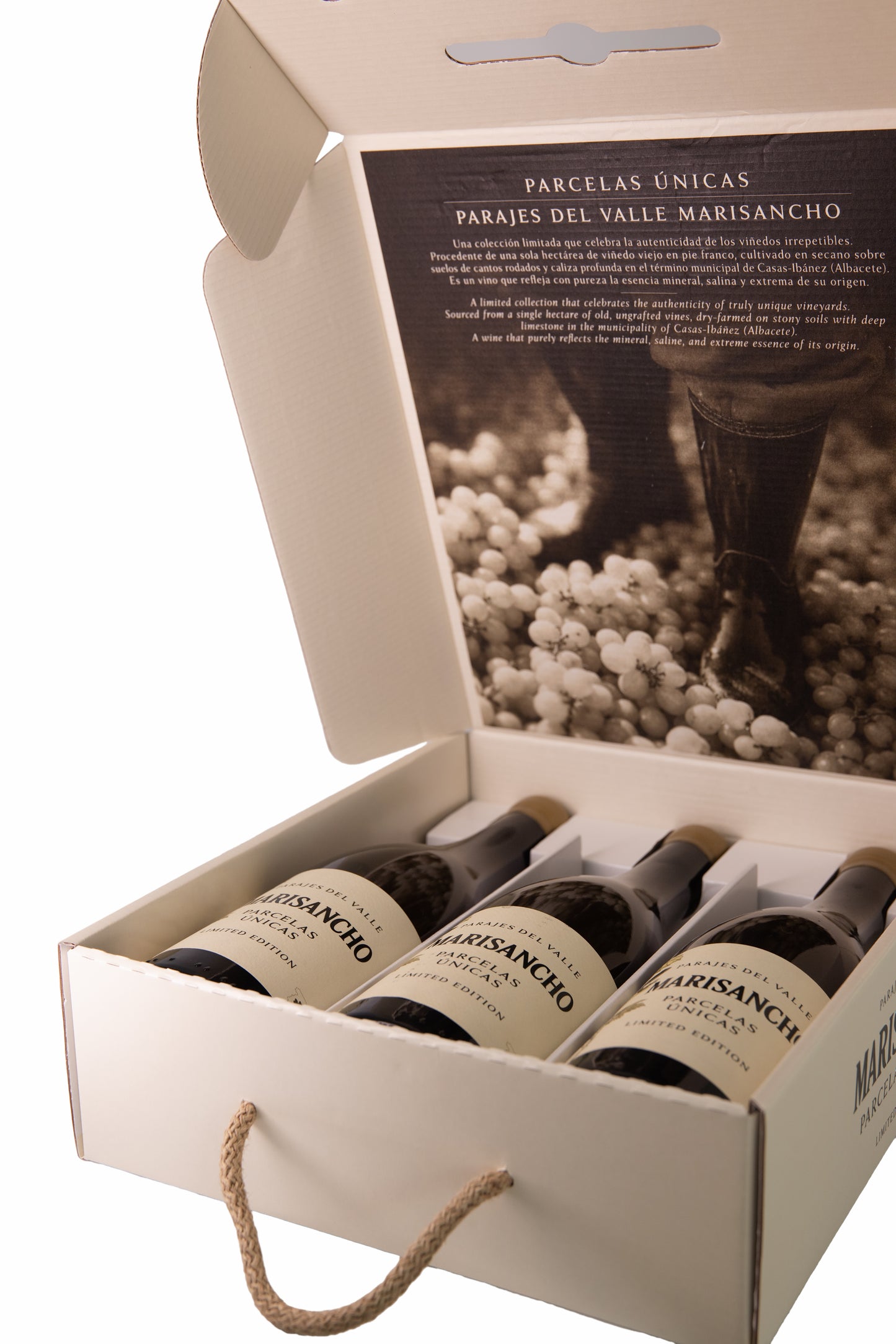 Estuche tres botellas Parajes del Valle Marisancho, Parcelas únicas