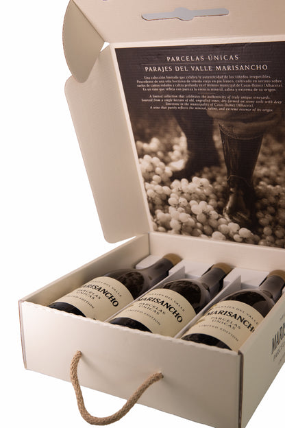 Estuche tres botellas Parajes del Valle Marisancho, Parcelas únicas